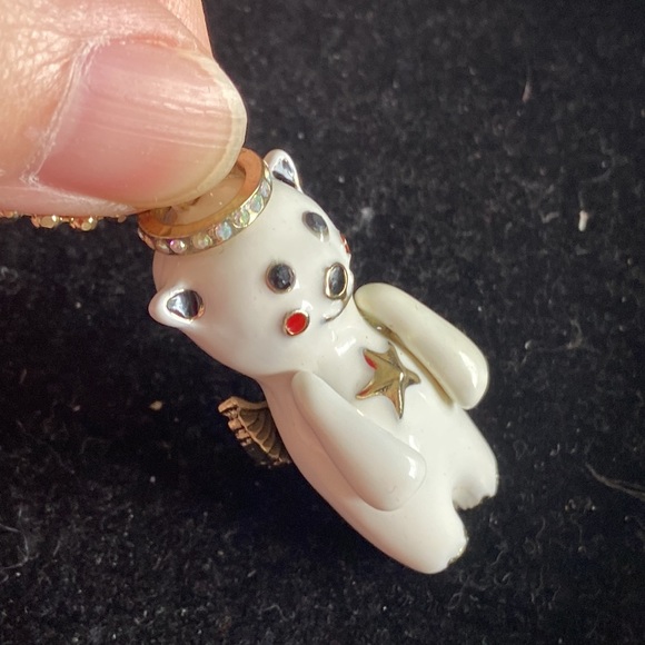 Angel bear charms earrings and necklace - Picture 5 of 7